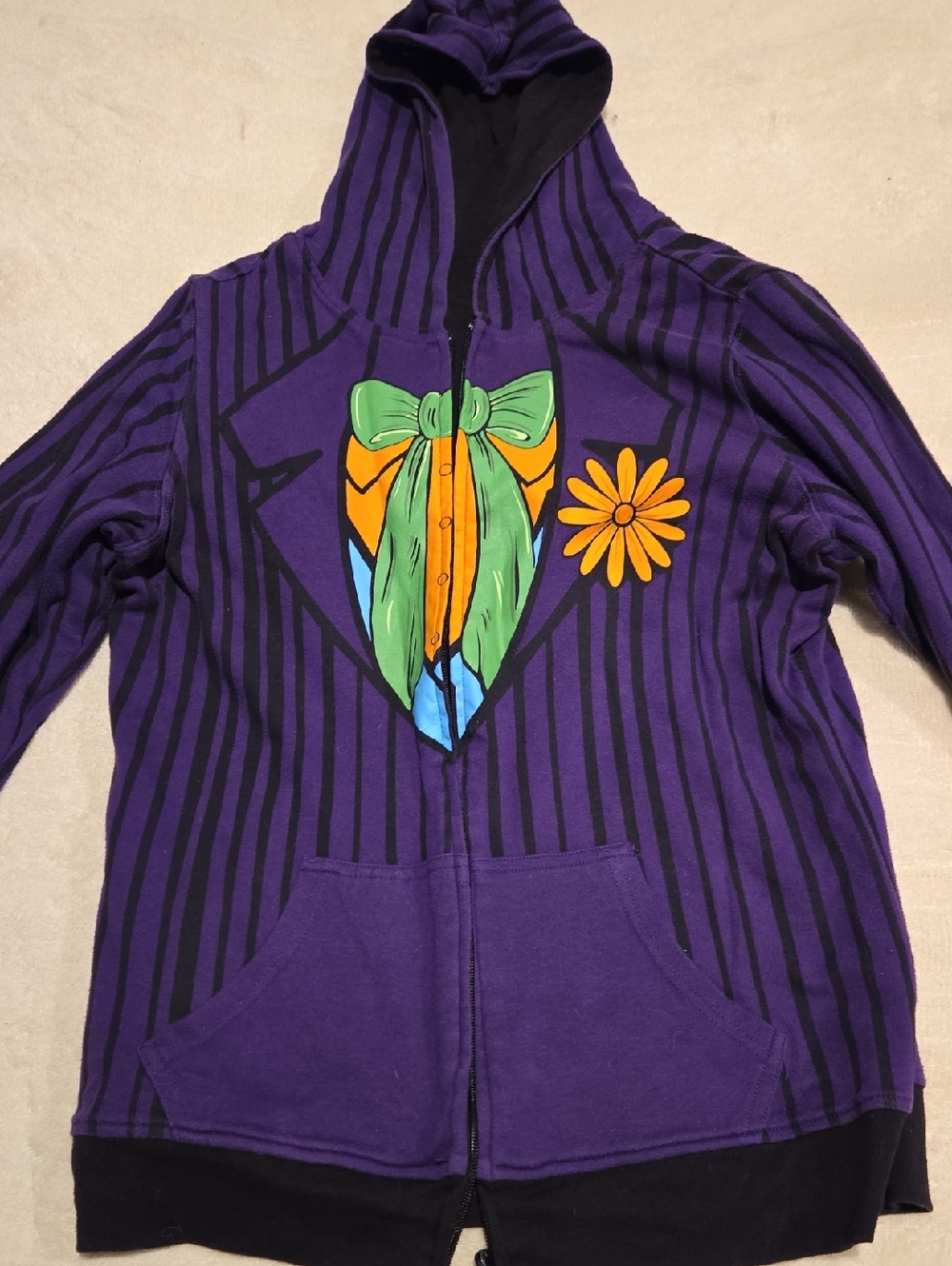 Women's Reversible Zip-up Hoodie - Joker And Harley Quinn